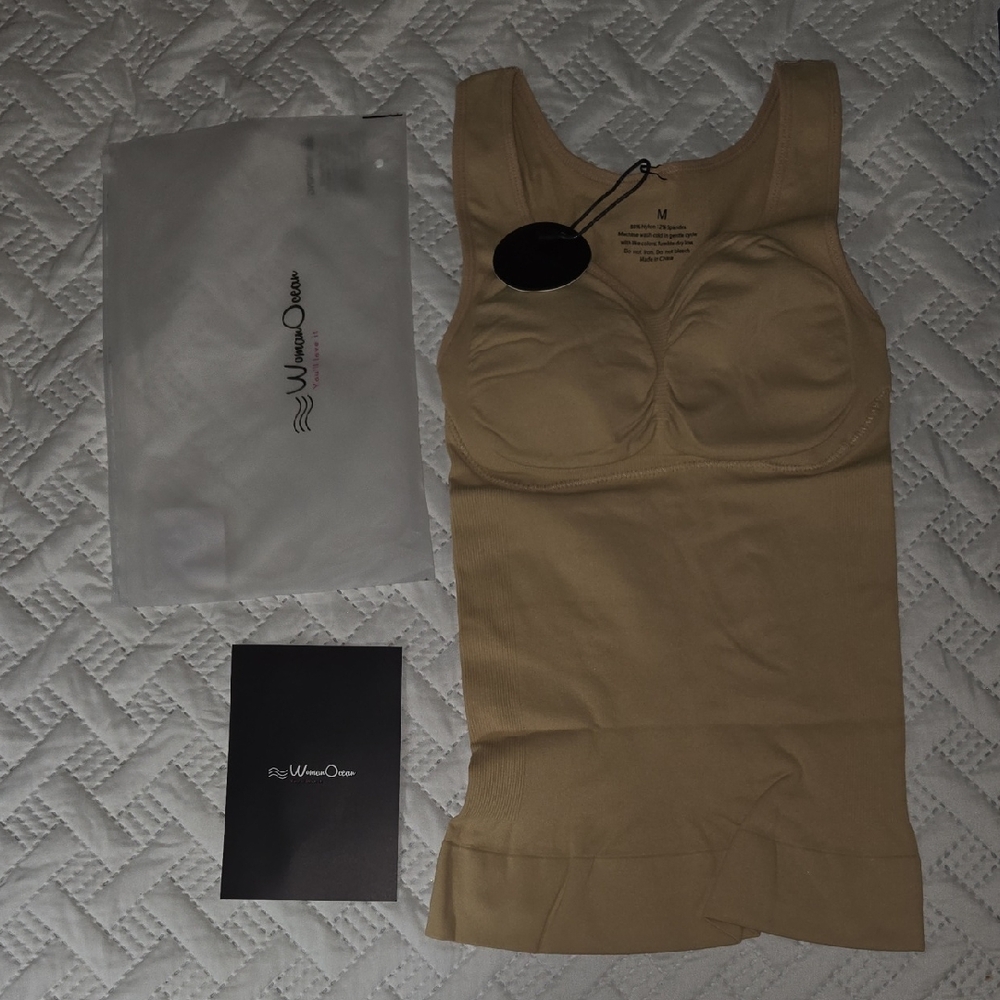 Women's Beige Shapewear Tank by